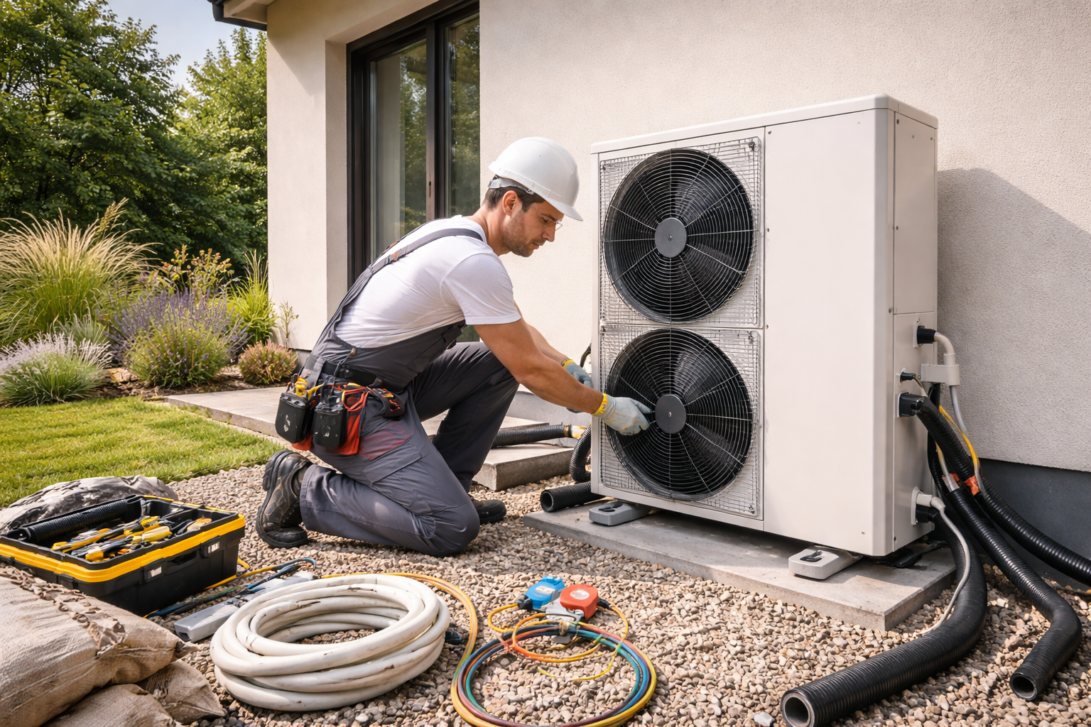 Installation PAC Air/Eau par un technicien BBC Habitat